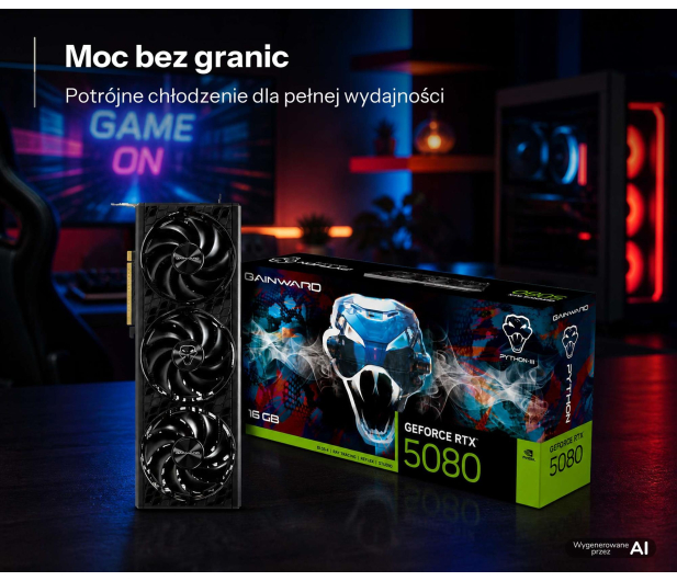 Gainward GeForce RTX 5080 Python III 16GB GDDR7 - 1602884 - zdjęcie 10